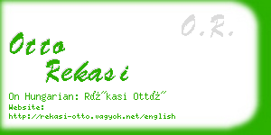 otto rekasi business card